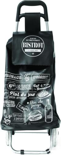 Entre Temps Καρότσι Αγορών Bistro 50L 35,5 x 94,5 x 32,5 cm Μαύρο SH1520-Black