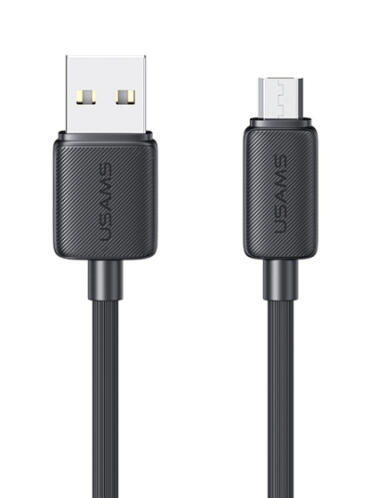 USAMS καλώδιο micro USB σε USB US-SJ690 10W 480Mbps 1m μαύρο