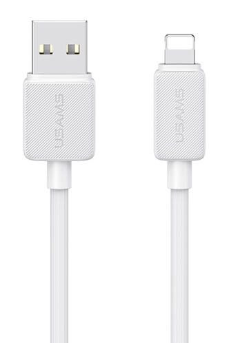 USAMS καλώδιο Lightning σε USB US-SJ694 2.4A 480Mbps 2m λευκό