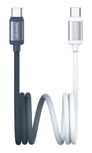 USAMS καλώδιο USB-C SJ756 60W 480Mbps 1.2m μαύρο/λευκό
