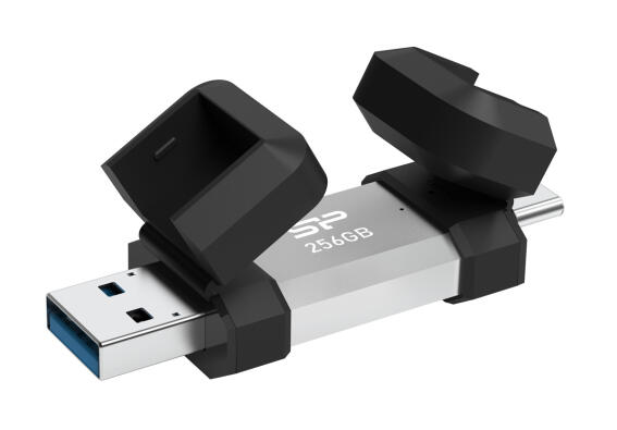 SILICON POWER USB Flash Drive C51 USB/USB-C 256GB 200MBps ασημί
