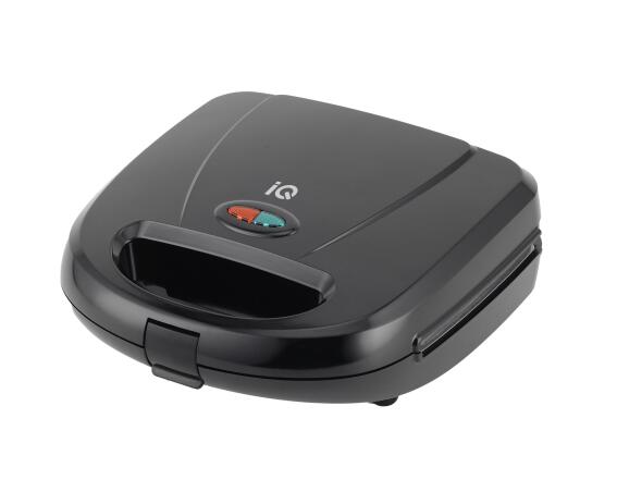 IQ Τοστιέρα για 2 Τοστ 750W Μαύρη