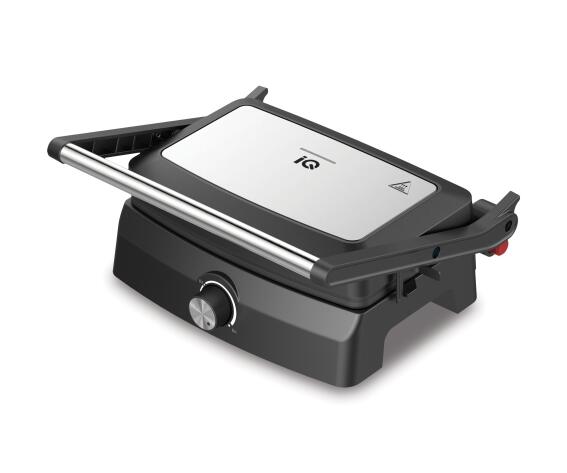 IQ Τοστιέρα για 2 Τοστ 1000W Inox