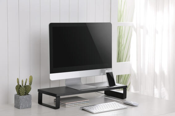 BRATECK επιτραπέζια βάση για οθόνη/laptop STB-118 με 3x USB θύρες 17-32" έως 20kg μαύρη