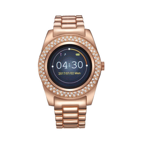 Timothy Stone Γυναικείο Smartwatch Χρώματος Ροζ - Χρυσό με Μεταλλικό Μπρασελέ και Κρύσταλλα Swarovski® SW-011-ALRG