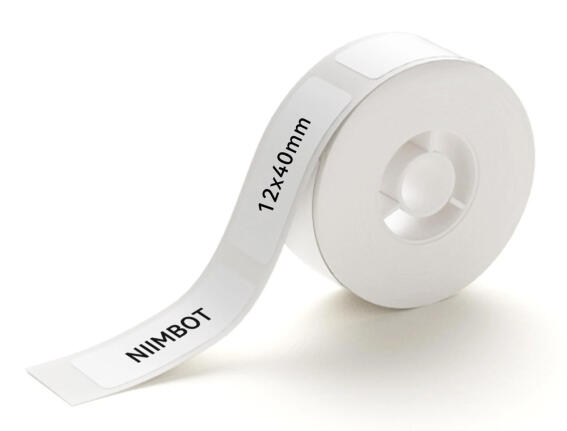 NIIMBOT ρολό θερμικών αυτοκόλλητων ετικετών T12X40-160-WH 12x40mm 160 ετικέτες λευκό