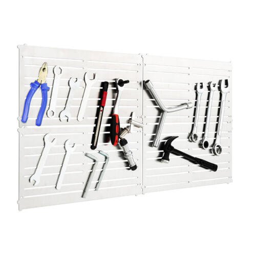 Costway Επιτοίχιο Μεταλλικό και Μαγνητικό Σύστημα Αποθήκευσης Εργαλείων με 4 Πάνελ 60 x 30 cm Costway TD10012SL