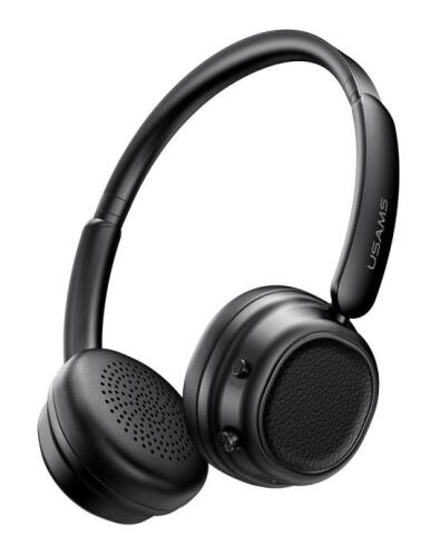 USAMS headphones SR01 ασύρματα ANC Φ40mm 350mAh μαύρα
