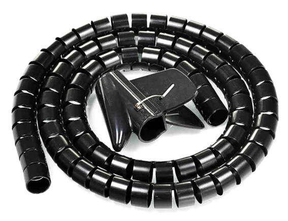 POWERTECH δεματικό καλωδίων TIES-083 πλαστικό Φ20mm 2m μαύρο
