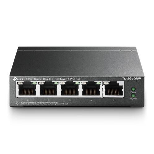 TP-LINK SWITCH TL-SG1005P 5 PORTS GIGABIT 4 PORT 56W POE