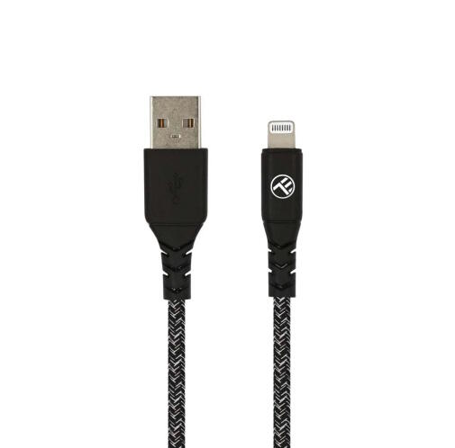 Tellur Καλώδιο φόρτισης και δεδομένων Green Data Cable USB σε Lightning – 1 μέτρο σε μαύρο χρώμα