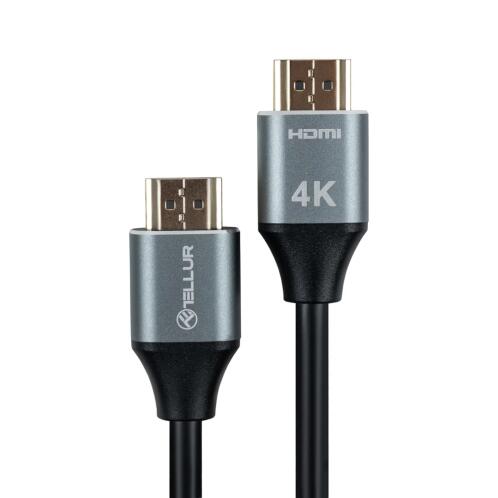 Καλώδιο HDMI 2.0 υψηλής ταχύτητας, 4K, 18 Gbps, βύσμα Ethernet 1,5 m, Μαύρο (TLL312001)