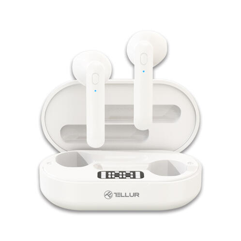 Tellur Ακουστικά Earbud Bluetooth Handsfree με Θήκη Φόρτισης TLL511411 Λευκά