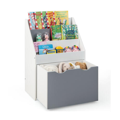 Παιδική Ξύλινη Βιβλιοθήκη 50 x 28 x 70 cm Costway TP10096GR