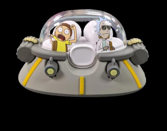 Lazerbuilt Rick &amp; Morty Space Cruiser True Wireless Bluetooth Ακουστικά