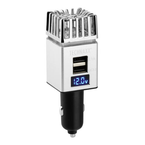 Technaxx Ιονιστής Αέρα Αναπτήρα Αυτοκινήτου με 2 Θύρες USB 12/24V Technaxx TX-130