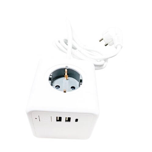 Technaxx Πολύπριζο Κύβος 4 Θέσεων με 3 Θύρες USB Technaxx Power Cube TX-195