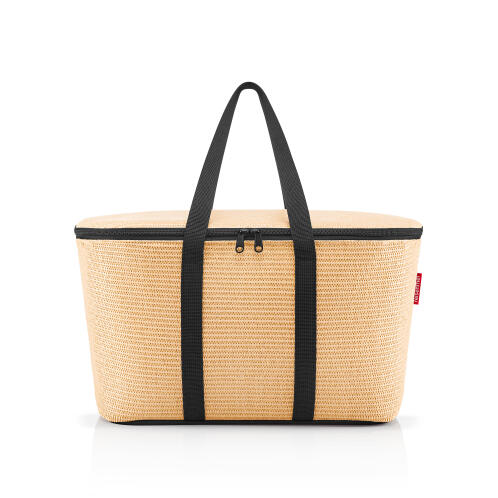 Reisenthel Θερμομονωτική Τσάντα Κρεμ Raffia Black 20lt -Coolerbag 44,5x24,5x25cm