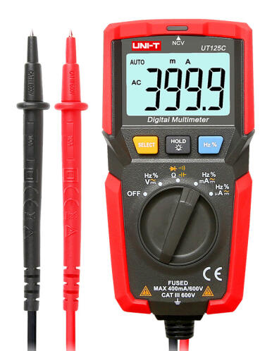 UNI-T μίνι ψηφιακό πολύμετρο UT125C 600V AC/DC NCV
