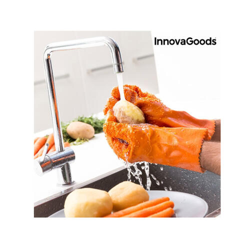 InnovaGoods Γάντια για Καθαρισμό και Ξεφλούδισμα Λαχανικών και Φρούτων V0100611