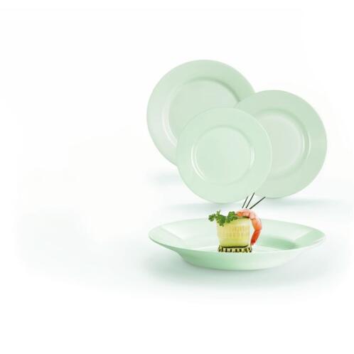 Luminarc Σερβίτσιο 18 Τεμαχίων Πράσινο Plumi Paradise -Γυαλί Ανακυκλωμένο