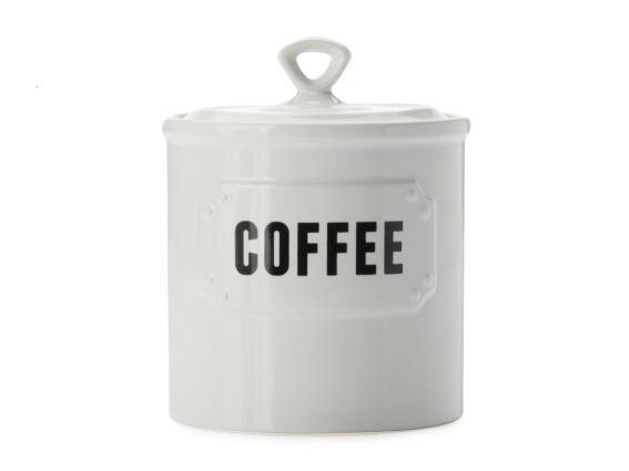 Casa Domani Δοχείο Κεραμικό "Coffee" Λευκό 500ml. Rivetto