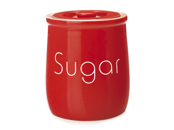 Maxwell & Williams Δοχείο Κεραμικό "Sugar" Κόκκινο 500ml. Chef Du Monde