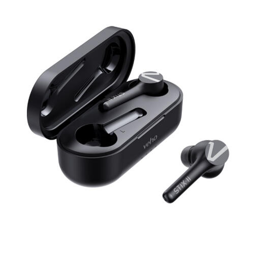 Ασύρματα Ακουστικά με Βάση Φόρτισης Χρώματος Μαύρο STIX II Veho VEP-210-STIX2-B