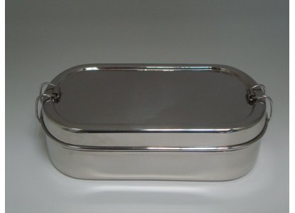 Cook-Shop Δοχείο Παραλληλόγραμμο Ανοξείδωτο με Κλιπ 18x11x5 cm.