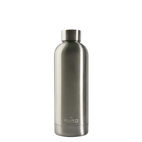 Puro Hot Cold Matt Bottle 500ml Ασημί
