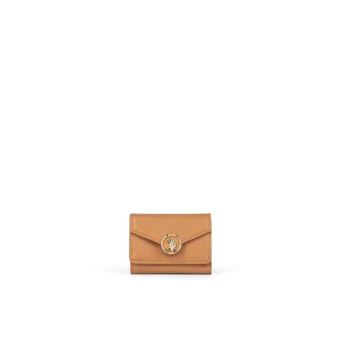 US Polo Assn. Πορτοφόλι mini 9.5x2x10cm σειρά Small Goods Camel