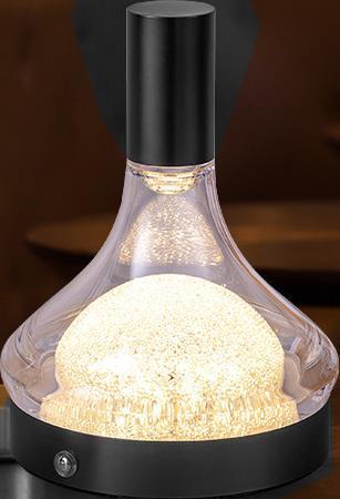 ORIANA FERELLI ΛΑΜΠΑΤΕΡ ΕΠΑΝΑΦΟΡΤΙΖΟΜΕΝΟ ΕΠΙΤΡΑΠΕΖΙΟ 18cm LAMPE WL439-BLACK