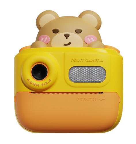 WOWKIDS παιδική φωτογραφική μηχανή K64 με εκτυπωτή 26MP 2" κίτρινη