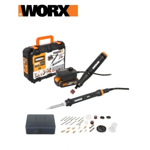 Worx Makerx Κιτ 744/739/Μπαταρία/Αντάπτορας WX988