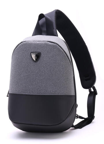 ARCTIC HUNTER τσάντα Crossbody XB00050-LG tablet αδιάβροχη γκρι