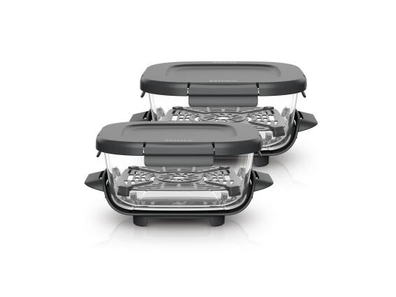 NINJA 2τμχ Γυάλινα Δοχεία CRISPi 1.4L Clean Crisp με Καπάκι - XSKLIDPLT2EUUK