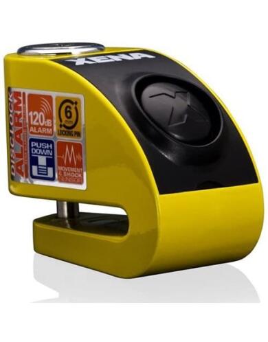 XENA Κλειδαριά Δισκ/νου  XZZ6LY ΜΕ Συναγερμό Κιτρινη 6mm.