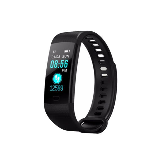 Ρολόι Fitness Tracker με Πιεσόμετρο - Οξύμετρο και Μετρητή Καρδιακών Παλμών Χρώματος Μαύρο Slimy Y5 SPM Y5SW-BLACK