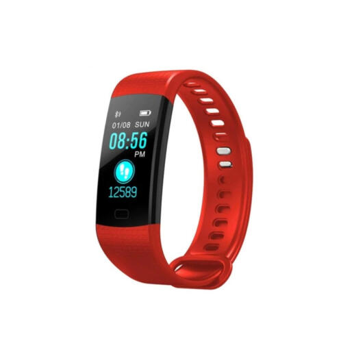 Ρολόι Fitness Tracker με Πιεσόμετρο - Οξύμετρο και Μετρητή Καρδιακών Παλμών Χρώματος Κόκκινο Slimy Y5 SPM Y5SW-RED