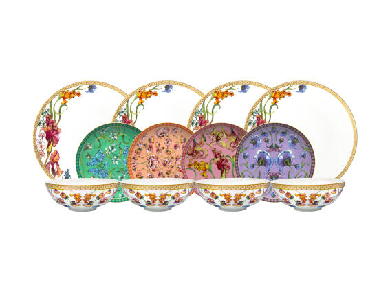 Maxwell & Williams Σερβίτσιο 12 τεμαχίων Coupe Estelle Michaelides Mystique  Λευκό με Σχέδια Σε Συσ