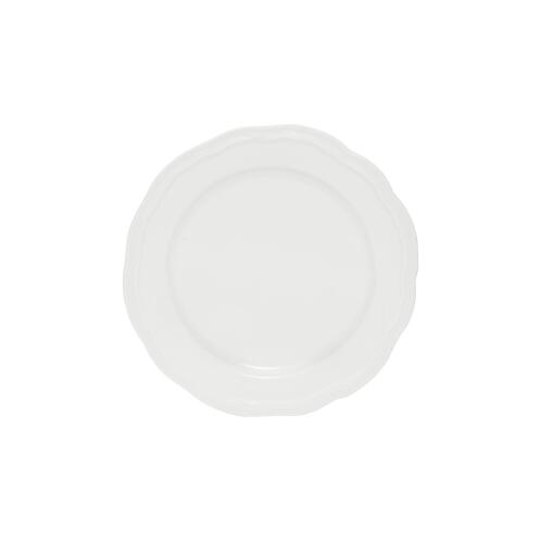 Casa Domani Πιάτο Γλυκού/ Φρούτου 20cm Λευκό Rim Florence Scallop -Πορσελάνη