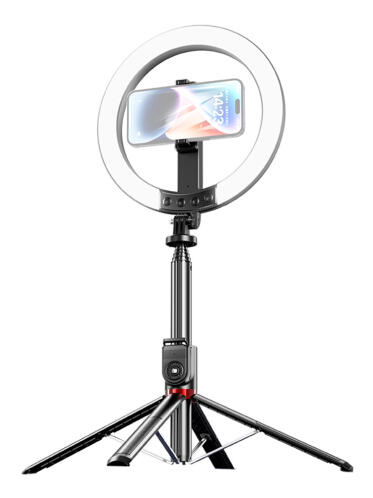 USAMS φωτιστικό δαχτυλίδι LED ZB323 με τρίποδο & βάση smartphone μαύρο