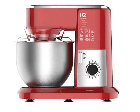 IQ Κουζινομηχανή 1300W με Ανοξείδωτο Κάδο 6lt Κόκκινη