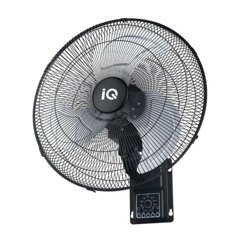 IQ Ανεμιστήρας Τοίχου Επαγγελματικός100W 45cm με Τηλεχειριστήριο MWF-18R Μαύρος