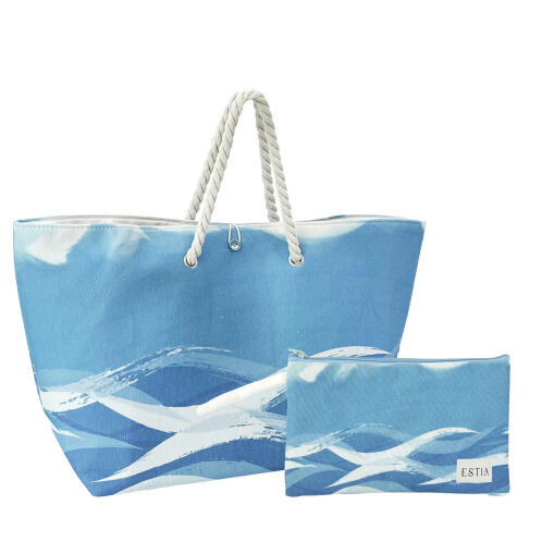 Estia Τσαντα Θαλασσησ Tranquil Tides 63x20x36cm Με Τσαντακι  00-30445