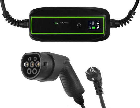 Green Cell PowerCable Φορητός Σταθμός Φόρτισης 3.6kW Type 2  EV16