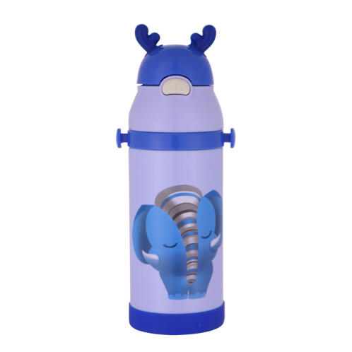 Estia Ανοξείδωτο Παιδικό Θερμός Αυτάκια 350ML Blue Elephant