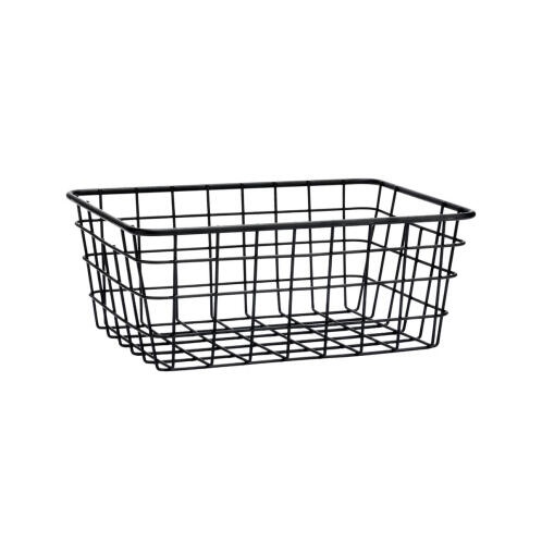 Estia Καλαθι Οργανωσησ Μεταλλικο 22x16x12cm Μαυρο  01-26714