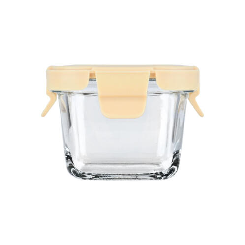 Estia Φαγητοδοχειο Click&seal Γυαλινο 160ml 9.2x9.2x6.3cm Με Καπακι Πλαστικο Ivory  01-29814