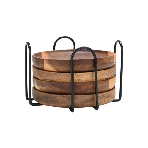 Estia Σουβερ Allure 10x1.5cm Με Μεταλλικη Βαση Σετ 4 Τεμ.  01-30919